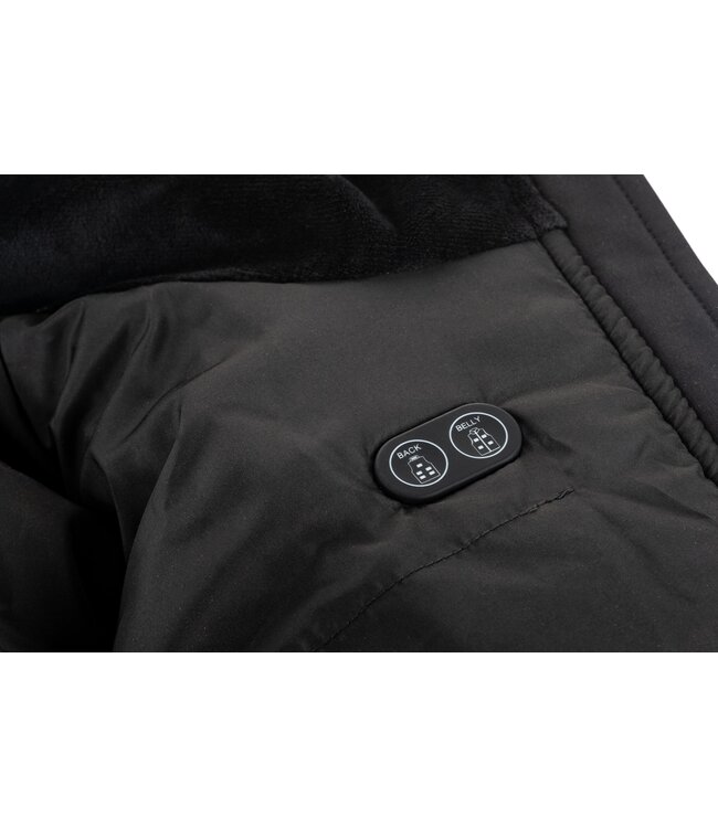 Beheizte Damen-Steppweste Schwarz – Dual Heating