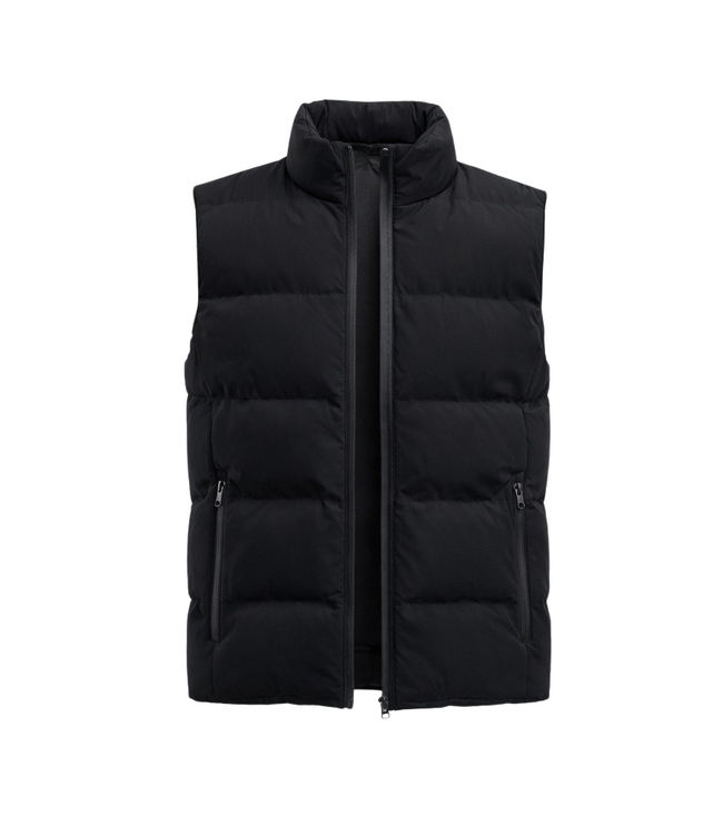 Beheizte Herren-Steppweste Schwarz – Dual Heating