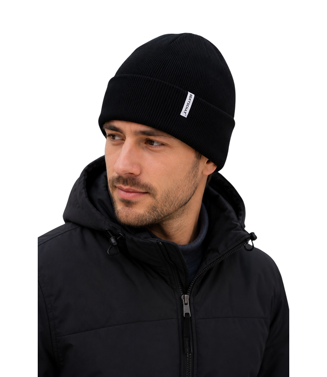 Beheizte Mütze – Schwarze elektrische Beanie