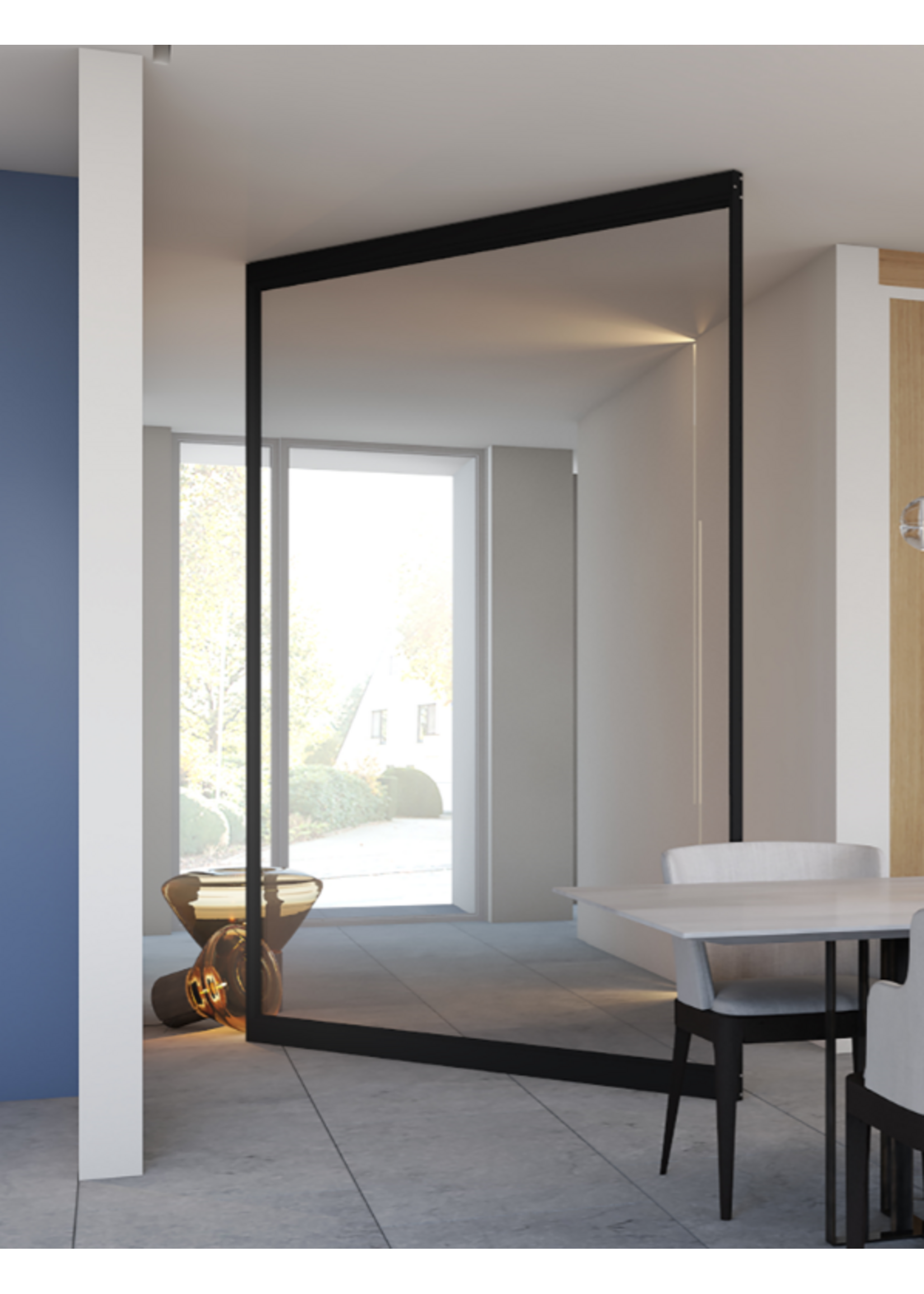 InteriorDoors Dubbele  Taatstdeur Aluminium incl. glas