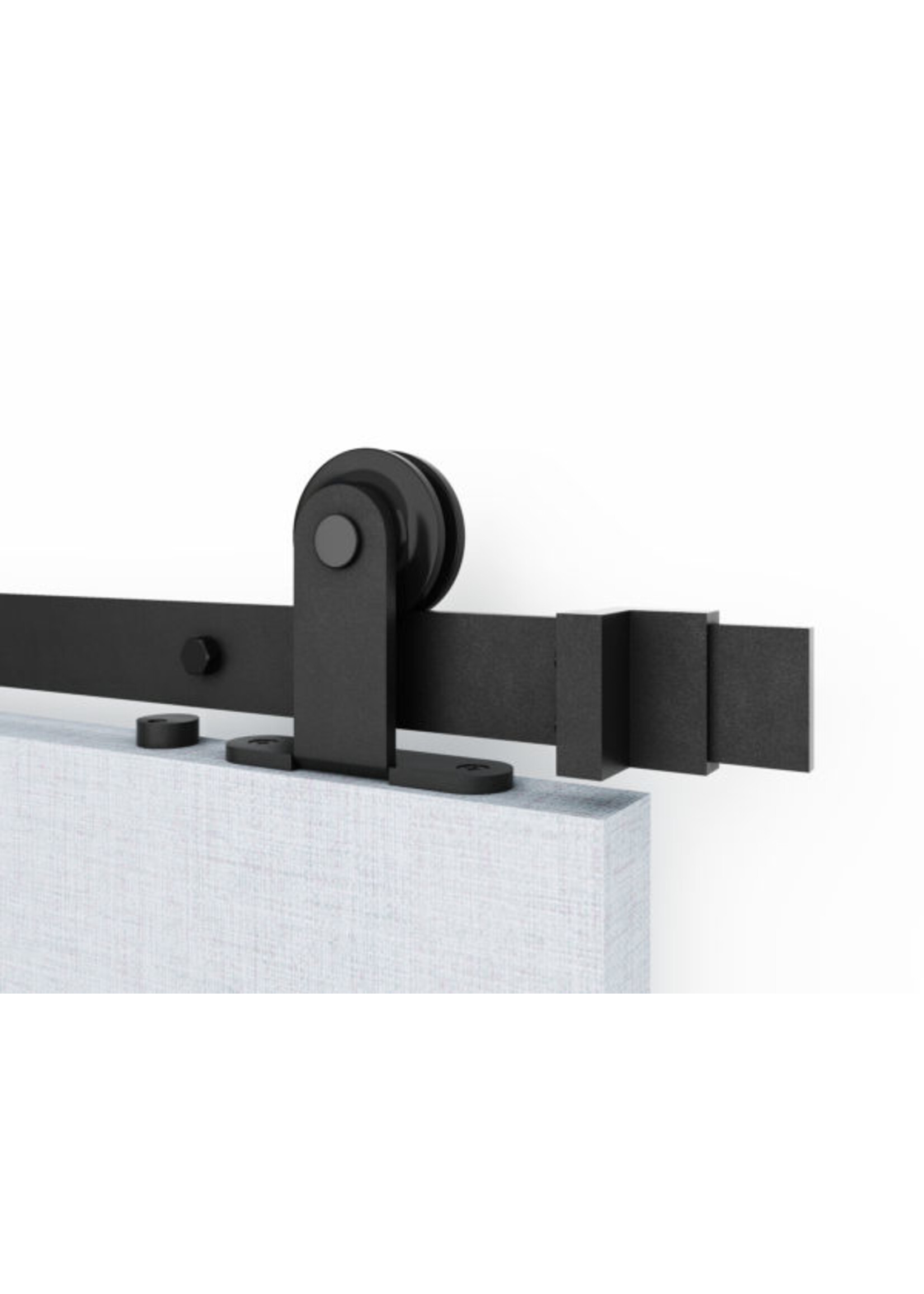 Henderson zwart Top deurpakket voor staal of hout - Rustic R80T/deurpakket, 1 deur, deurgewicht 100kg