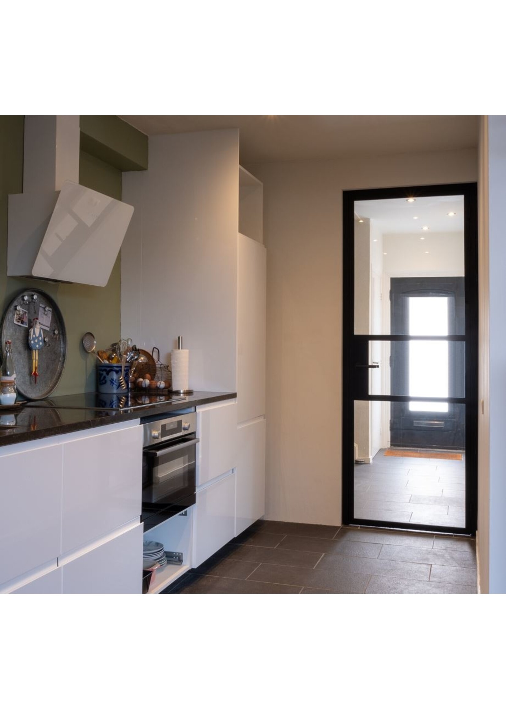 InteriorDoors Enkele Aluminium Scharnierdeur voor binnen incl. glas