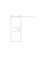 InteriorDoors Schuifdeur Aluminium 1 vak