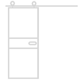 InteriorDoors Schuifdeur Aluminium 1 vak