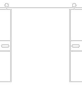 InteriorDoors Dubbele Schuifdeur Aluminium 1 vak