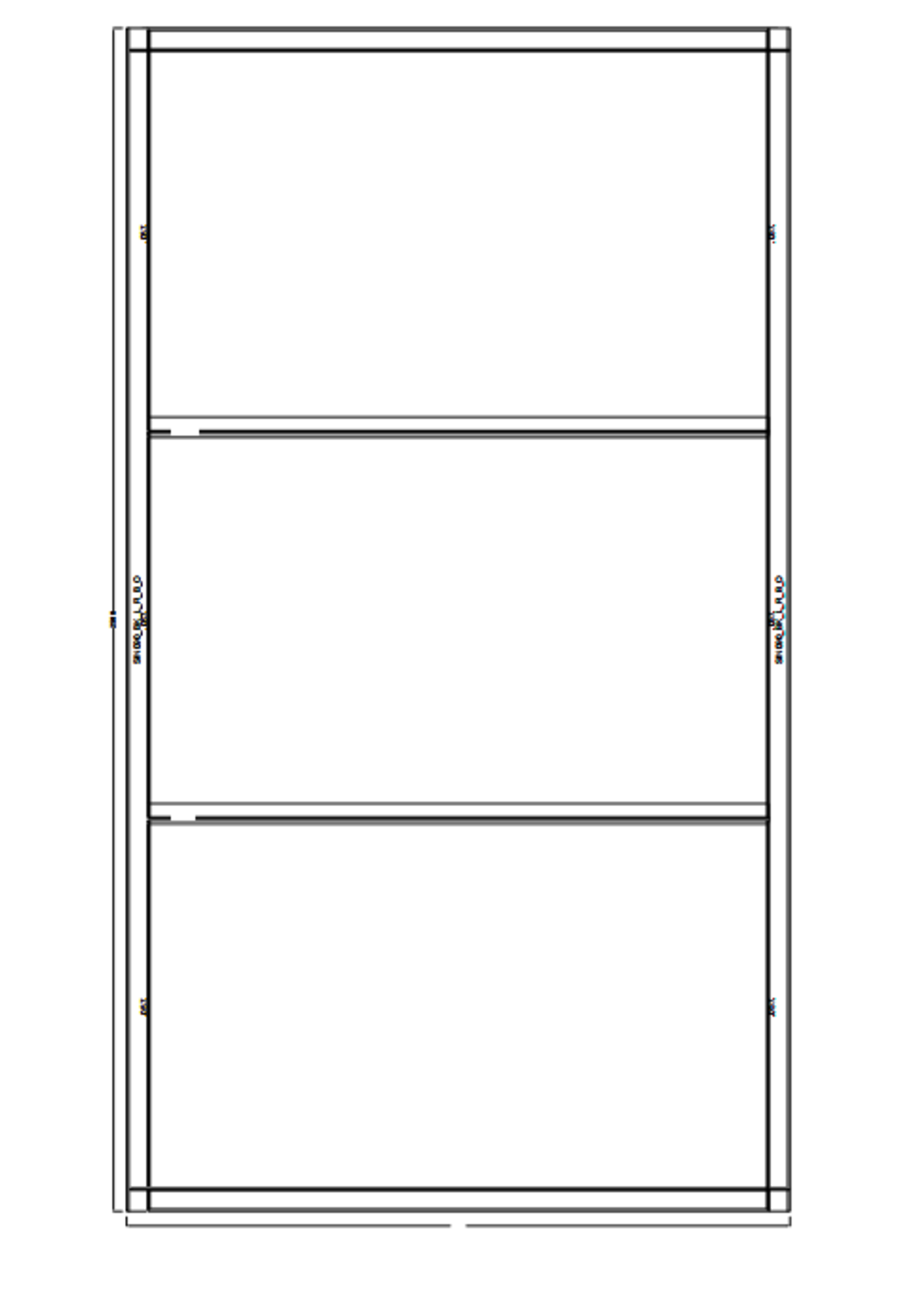 InteriorDoors Vast kozijn incl. glas