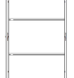 InteriorDoors Vast kozijn 3 vaks