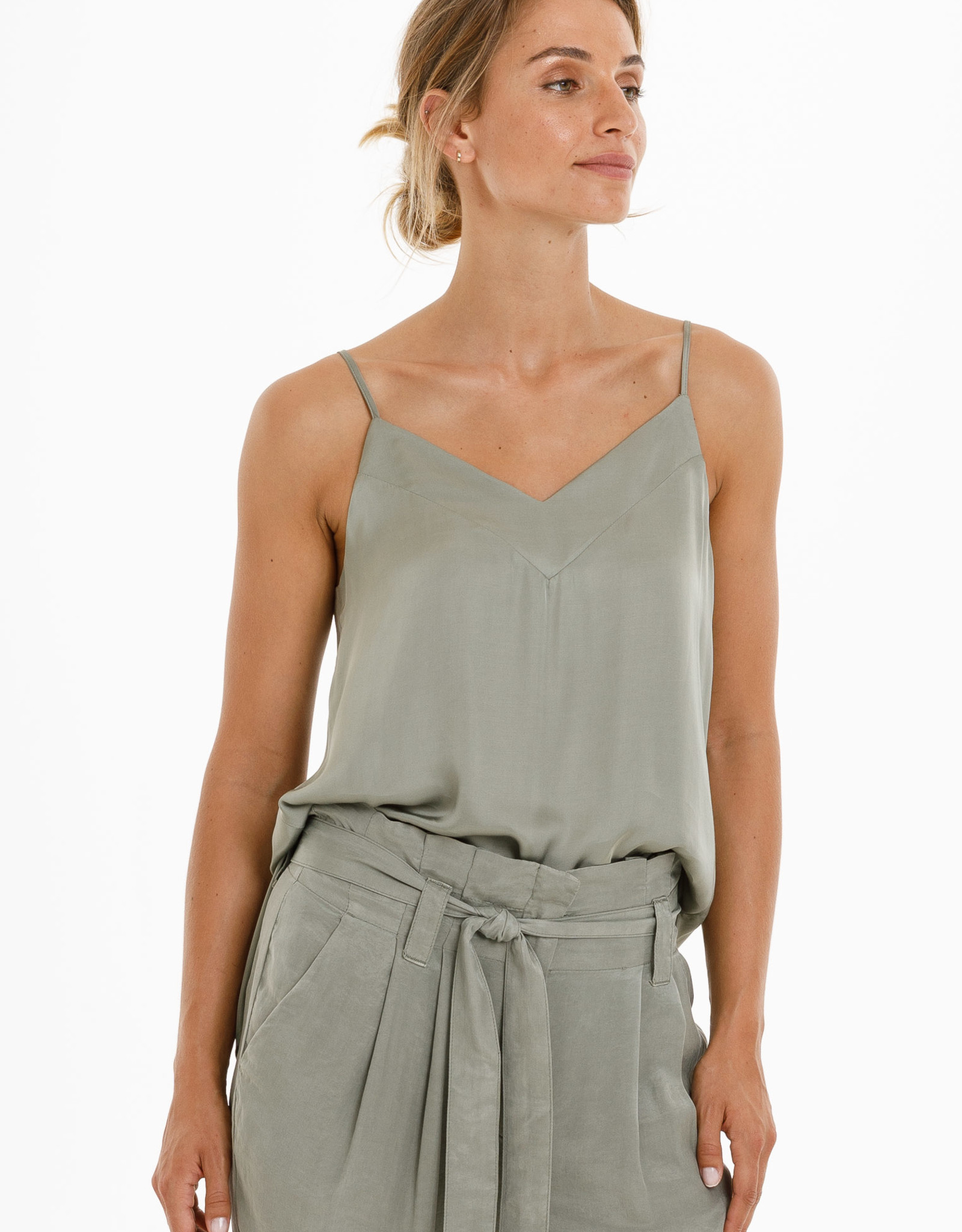 Marc Aurel Top Spaghetti Khaki