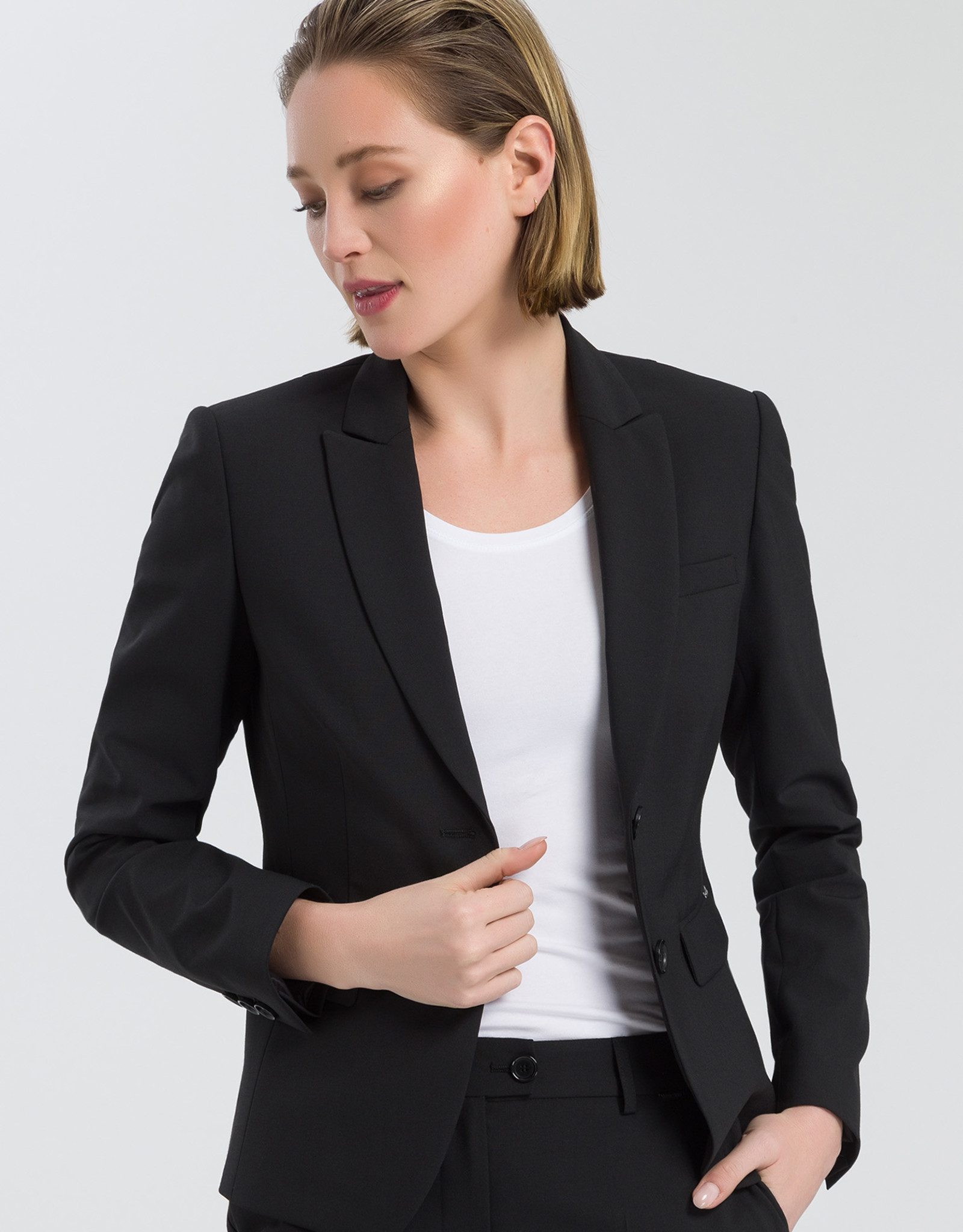 Marc Aurel Blazer 1 knoop Black