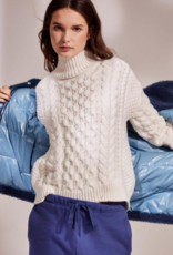 JcSophie Pia Pullover High Neck Cable off white
