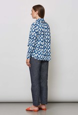 LaSalle Printed Oversized Polo Blouse Jeans