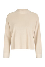 Marc Aurel Thema New Flame Pullover R-H Wijde Mouw Zand