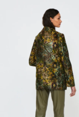 LaSalle Short Jacket Velours Olive Print