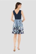 Swing Jurk Florales Mouwloos Bloemprint Blue