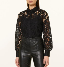 Marc Aurel Blouse Wild Paris Zwart Kant