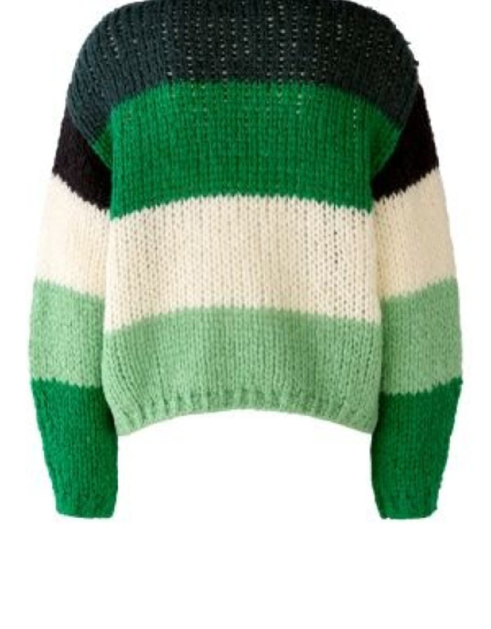 Oui Pullover Diverse Groene Blokken