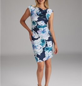 Swing Jurk Bloem Print Navy