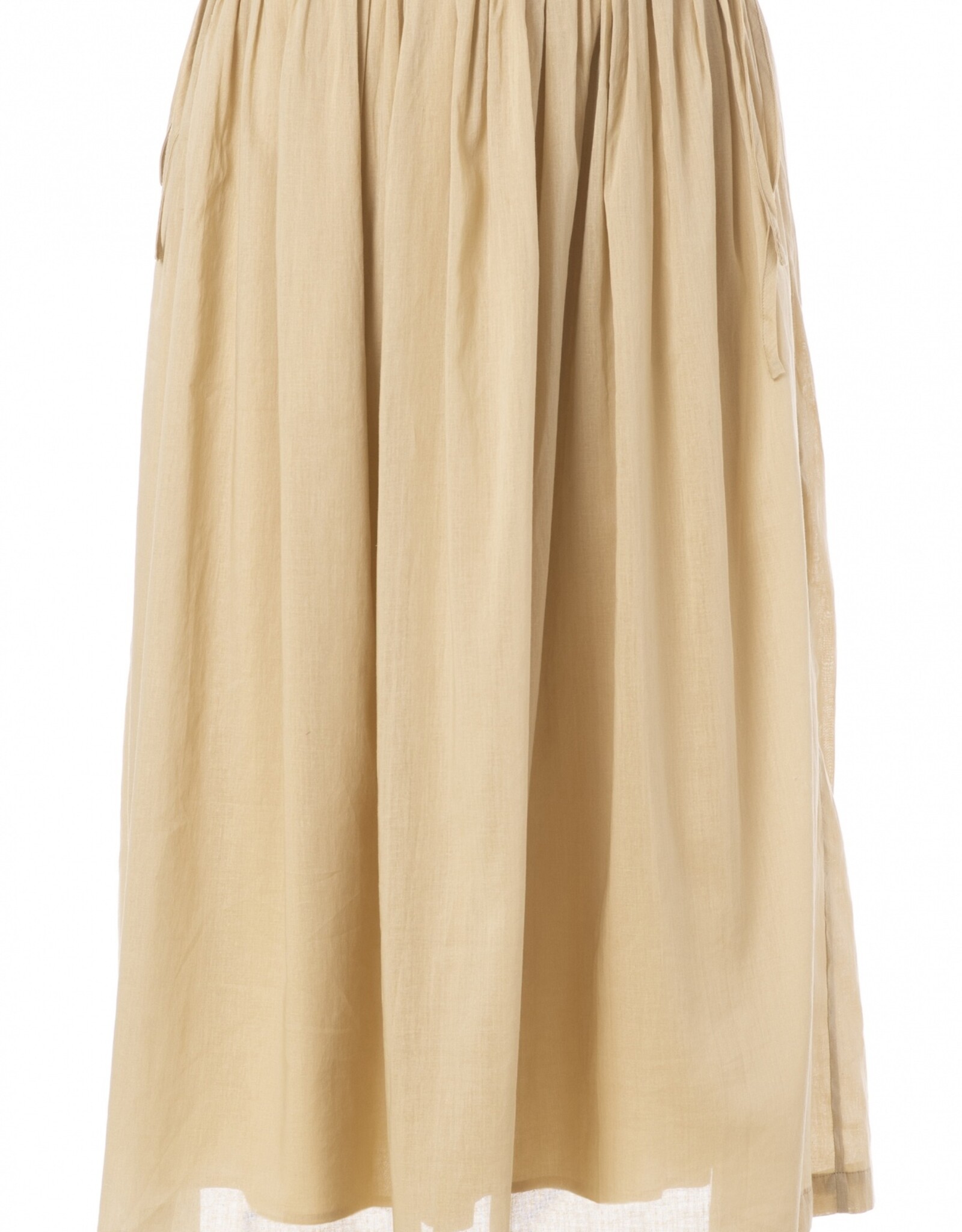 JcSophie Rok Claire Wijd Geplooide Taille Sand