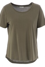 JcSophie T-Shirt Cashmere RH Korte Mouw Army Green