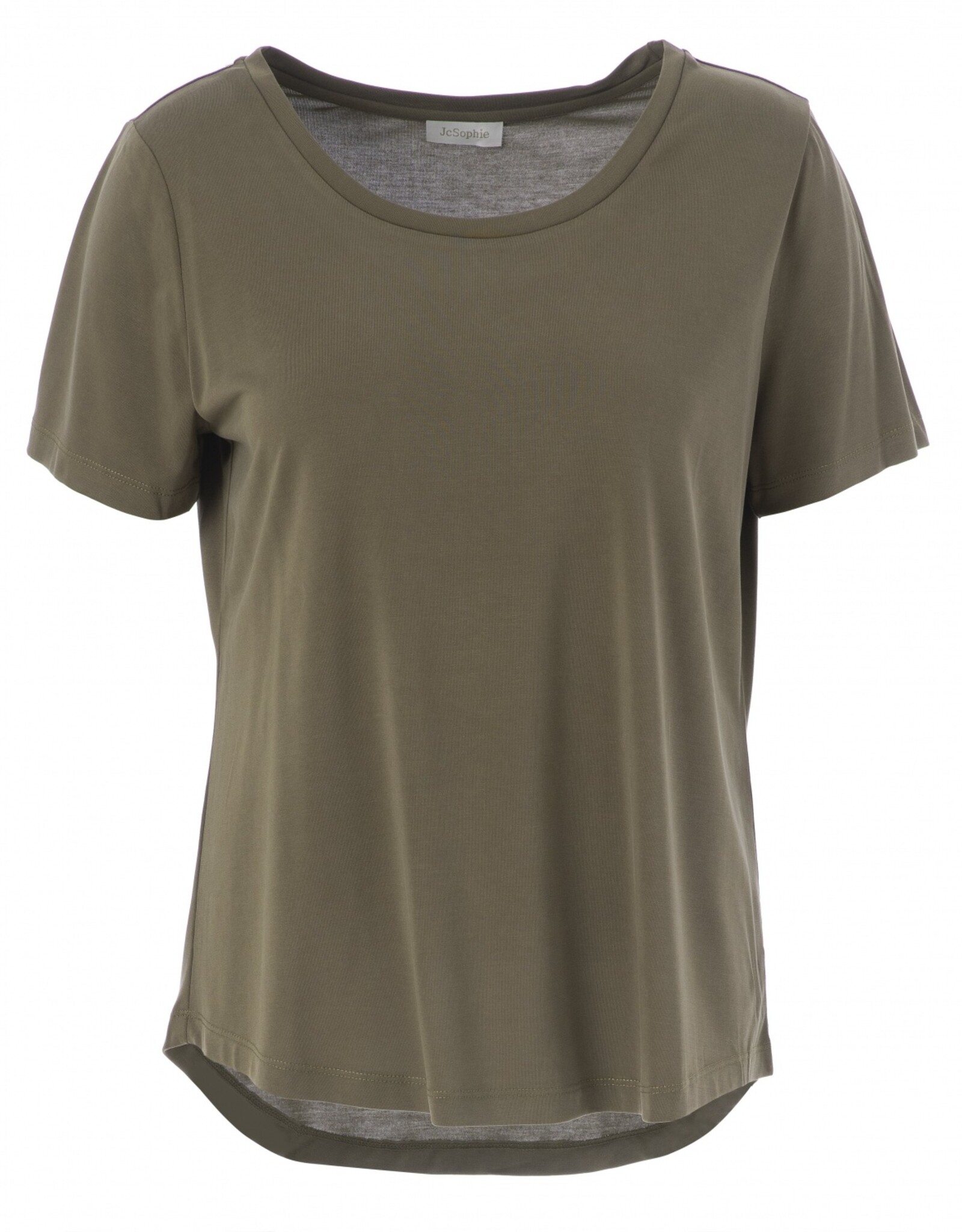 JcSophie T-Shirt Cashmere RH Korte Mouw Army Green