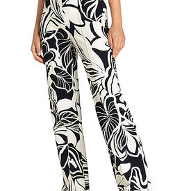 Cambio Pantalon Francis AbstractBotanica Zwart Wit