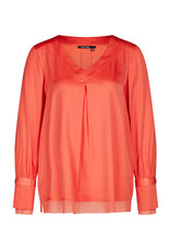 Marc Aurel Blouse V-Hals LM Coral kleur