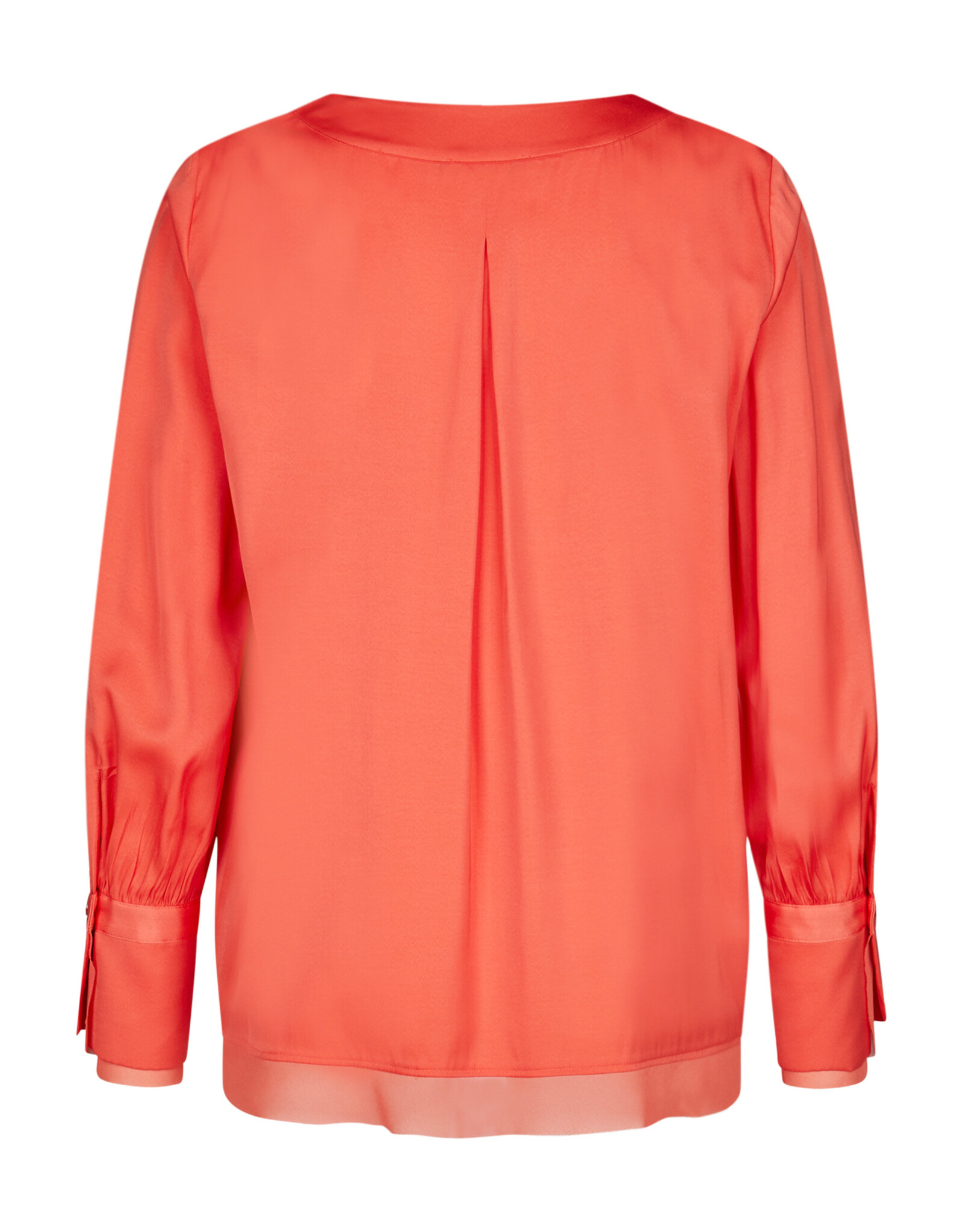 Marc Aurel Blouse V-Hals LM Coral kleur
