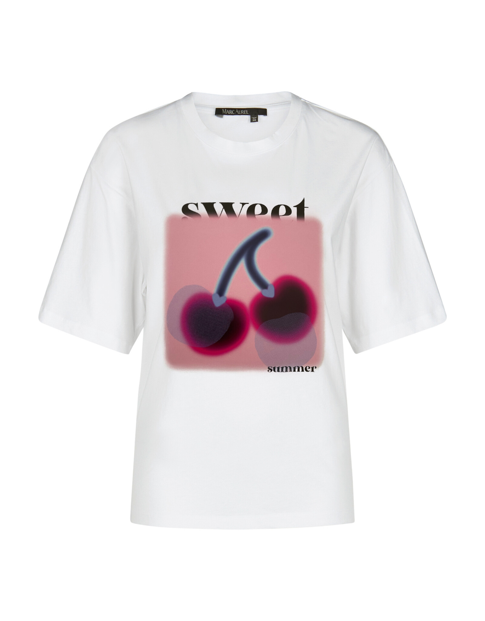 Marc Aurel Thema Spring And The City T-Shirt Cherry White Varied