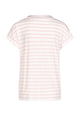 Marc Aurel Thema Spring And The City T-Shirt Streep Wit Light Pink