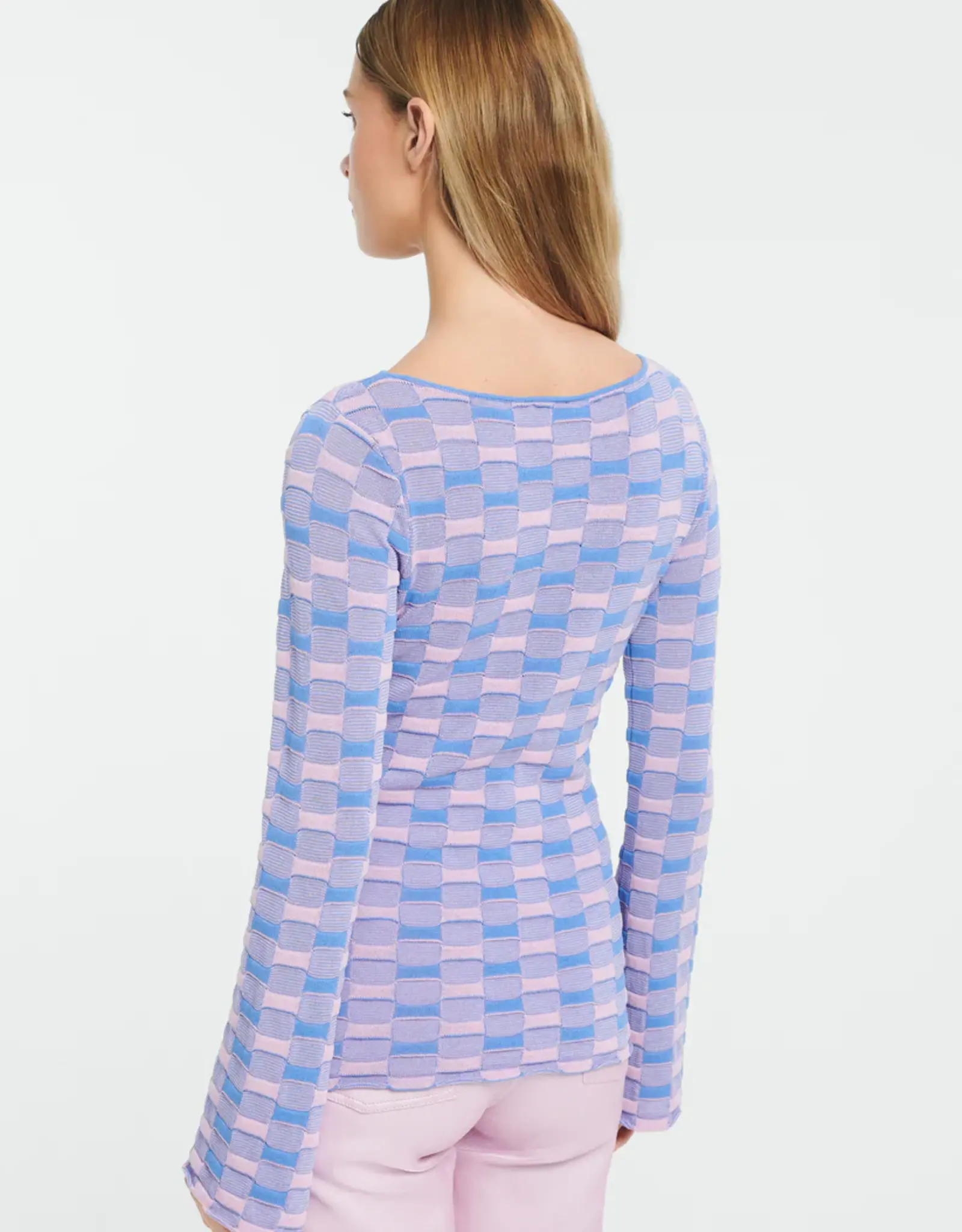 Studio AR Pullover Feliz Pink Bleu