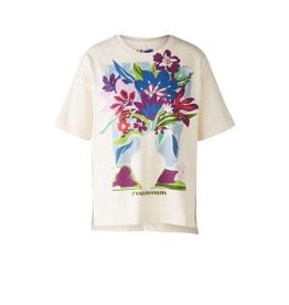 Oui T Shirt Bloem Print Oversized