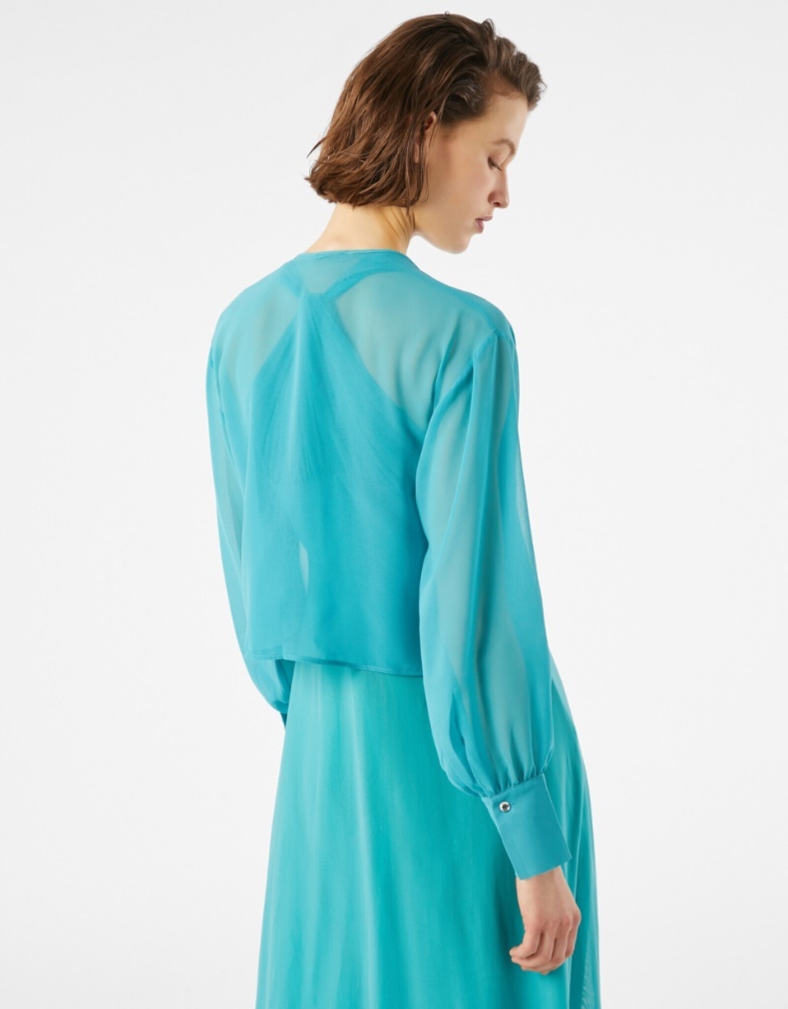 PENNYBLACK Regal Blouse Bollero Donker Aqua