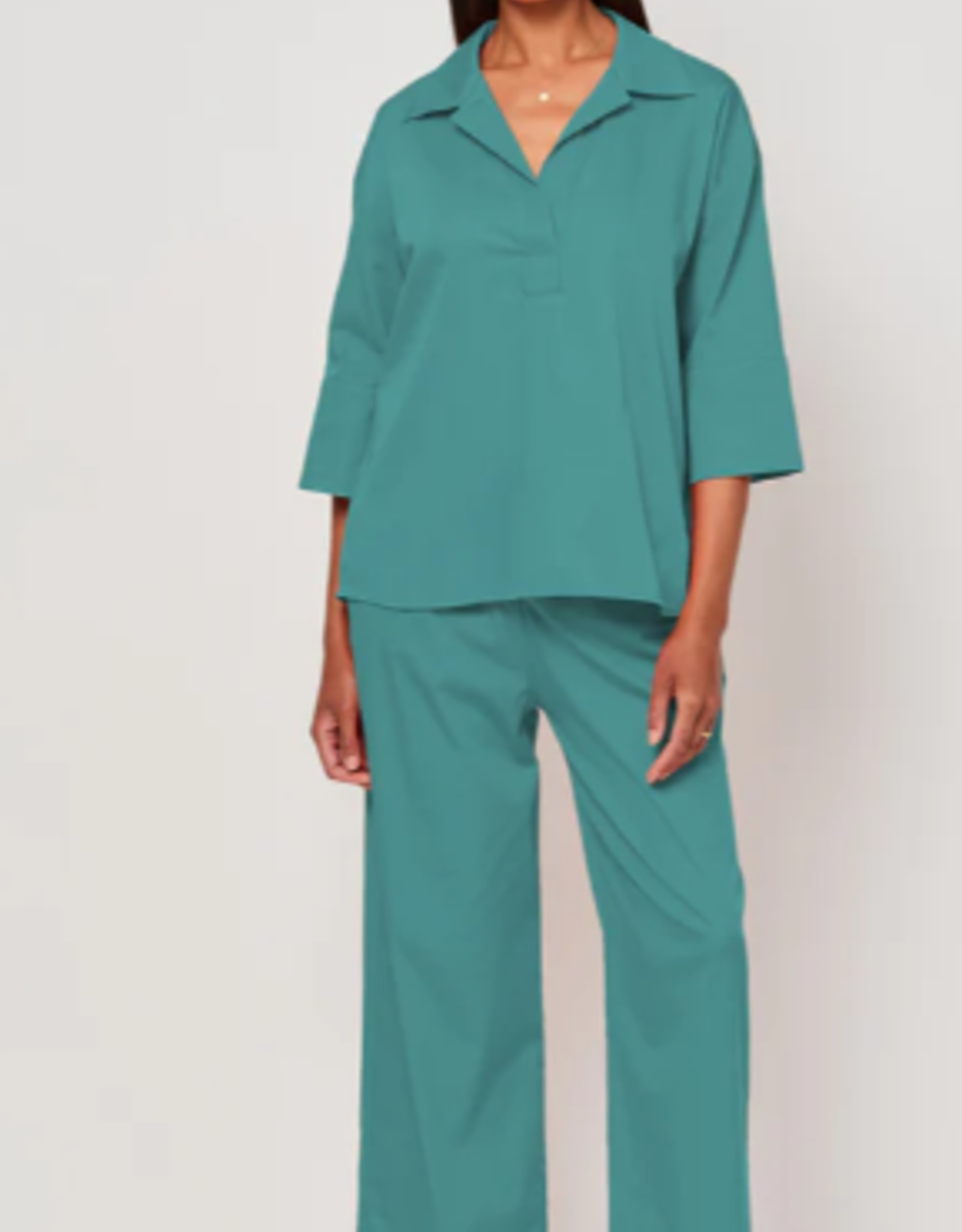 LaSalle Wide Trousers Aqua