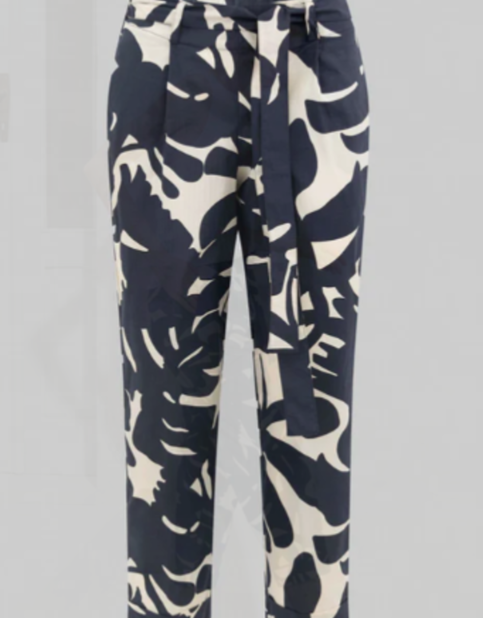 Maria Bellentani Pantalon Biaritz Navy Print