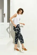 Maria Bellentani Pantalon Biaritz Navy Print