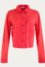 Anna Blue Bing Linnen Blouse Chili Red