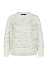 Marc Aurel Thema Green Beach Witte Pullover Opengewerkt