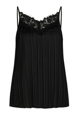Marc Aurel Top Plisse Kant Black