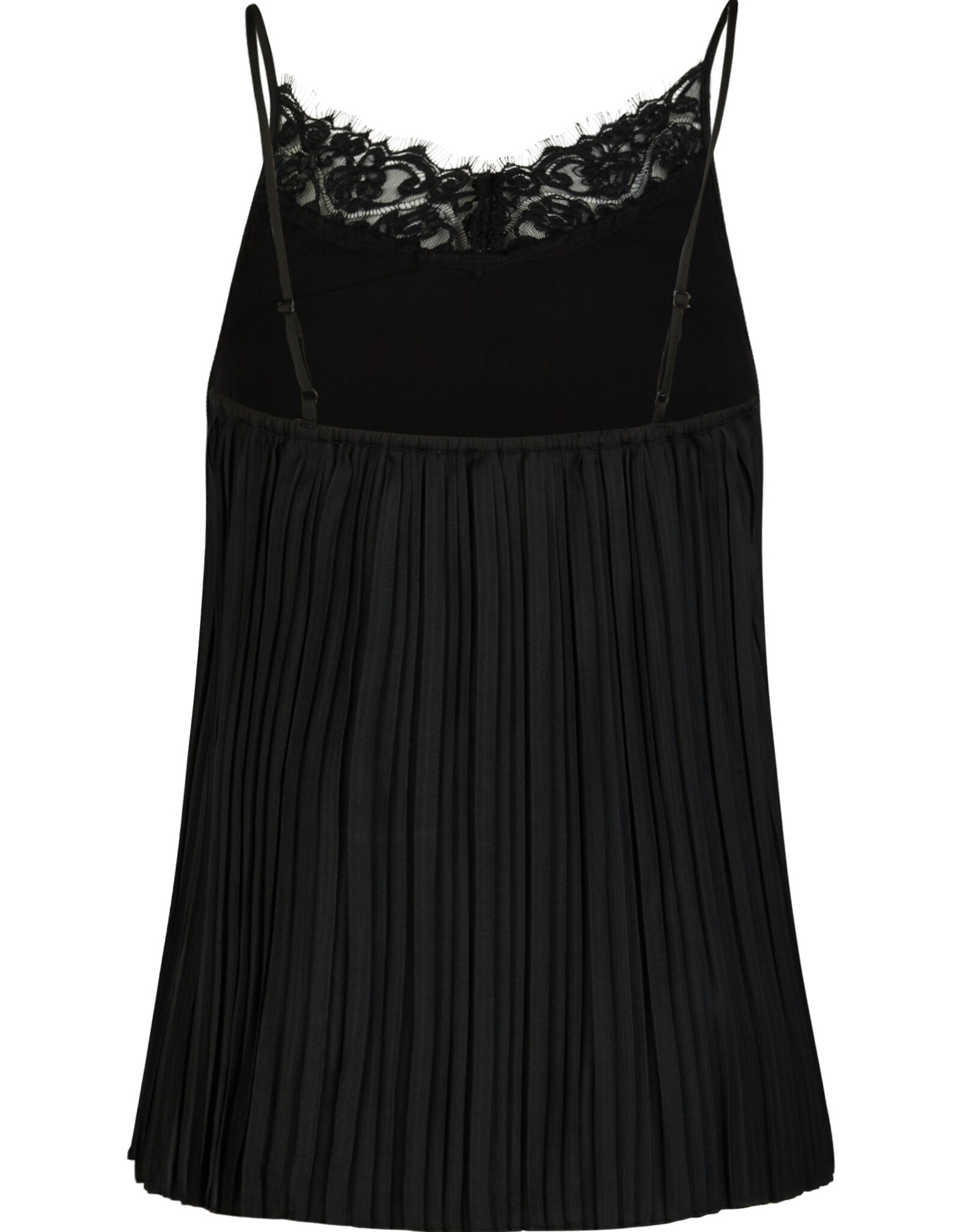 Marc Aurel Top Plisse Kant Black