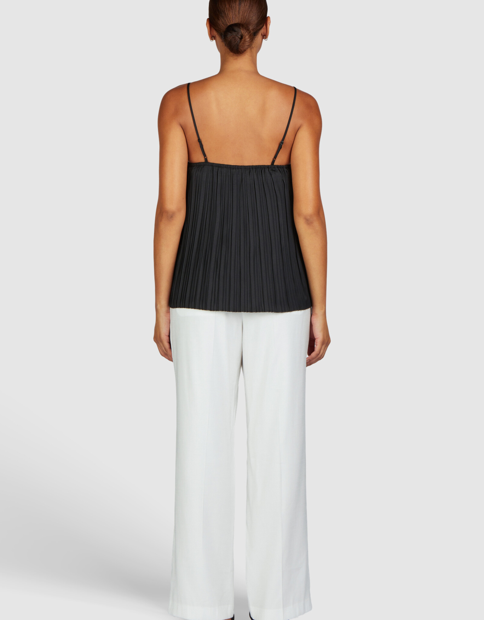 Marc Aurel Top Plisse Kant Black