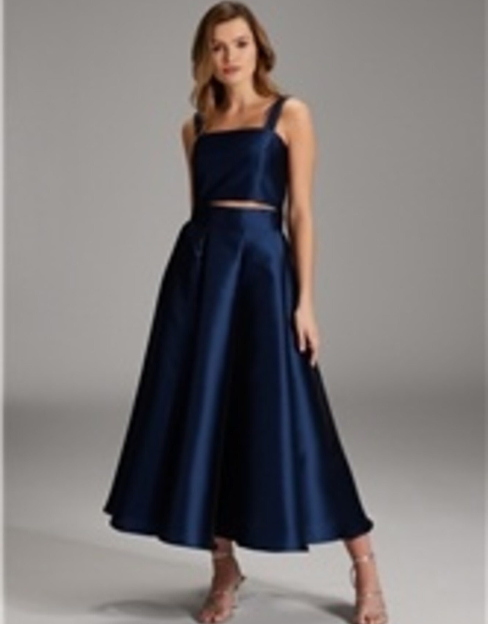 Swing Navy Rok  Midi