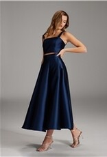 Swing Navy Rok  Midi
