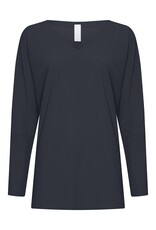 JapanTKY Yamas Top Vleermuis Mouw Dark Blue