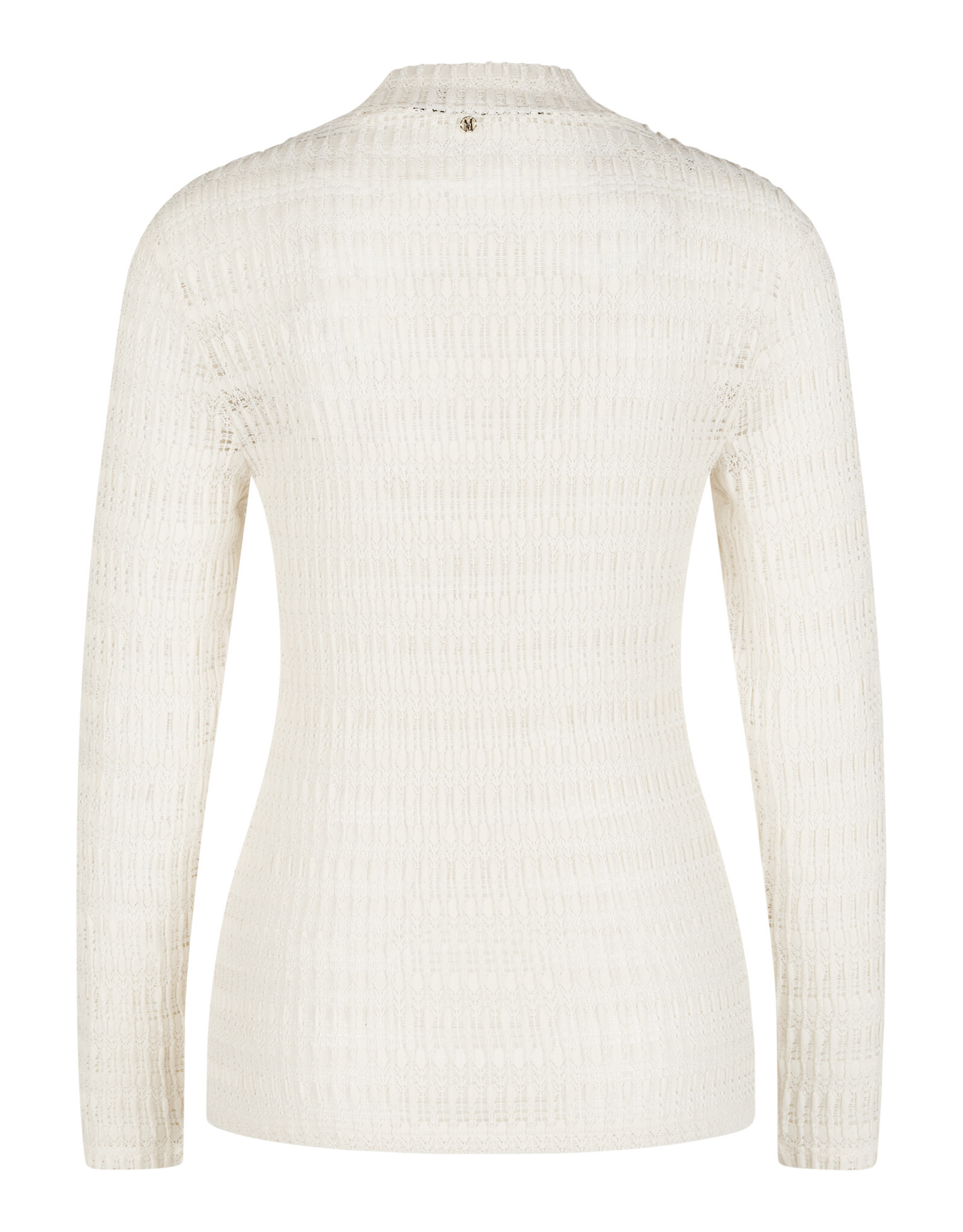 Marc Aurel Thema Runway Rebel Open gewerke Trui lange Mouw Milk