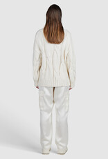 Marc Aurel Thema Eternal Ivory Gebreide Pull Over Coll Glitter Creme Milk