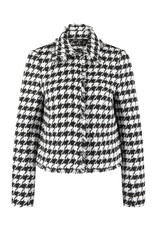 Marc Aurel Thema Ruby Noir Black  White Pied De Poule Blazer