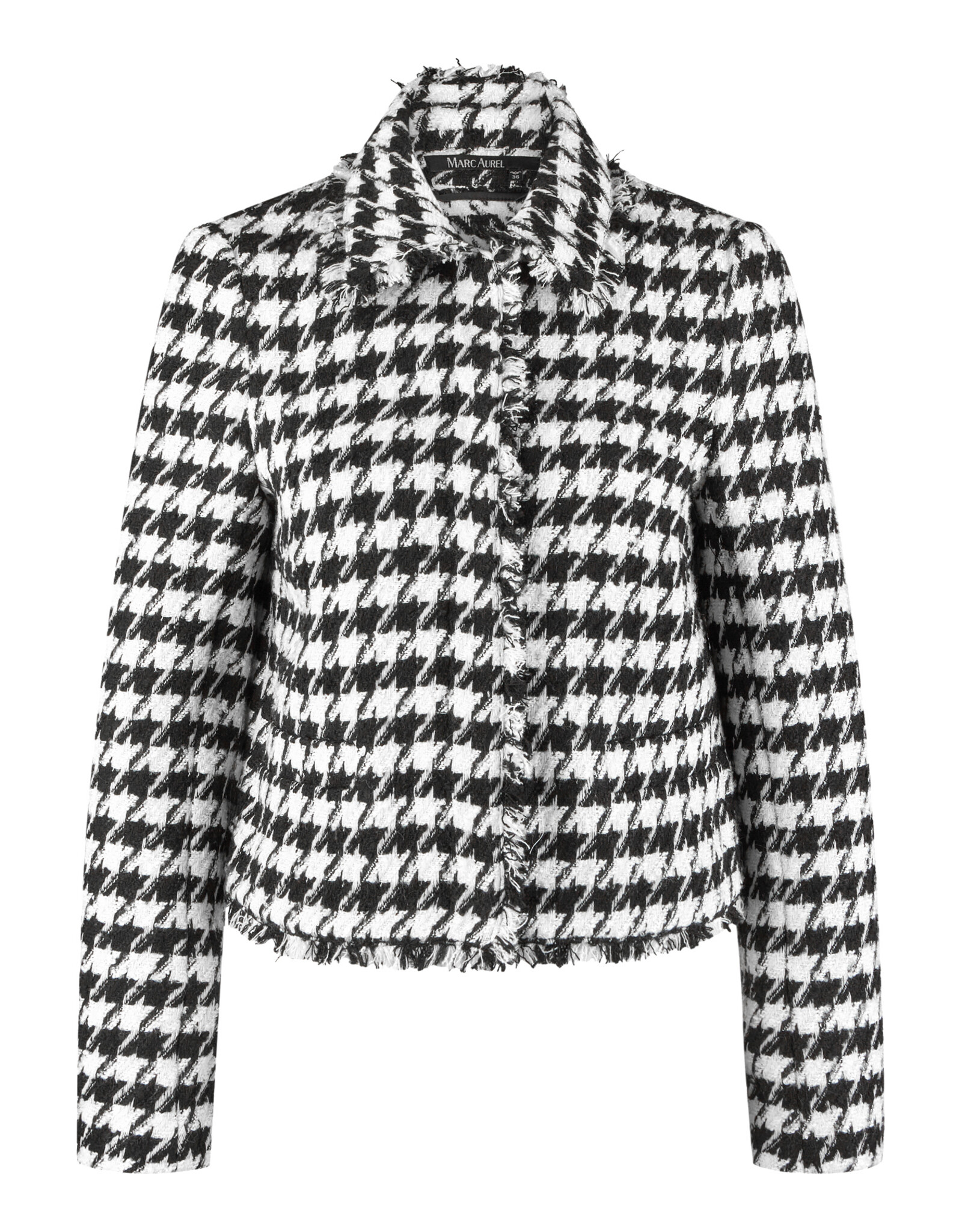 Marc Aurel Thema Ruby Noir Black  White Pied De Poule Blazer