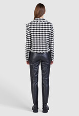 Marc Aurel Thema Ruby Noir Black  White Pied De Poule Blazer
