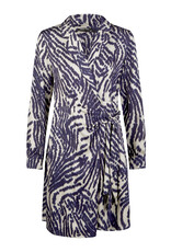 Marc Aurel Thema 7  Jurk Overslag Print Night Blue Sand