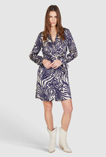 Marc Aurel Thema 7  Jurk Overslag Print Night Blue Sand
